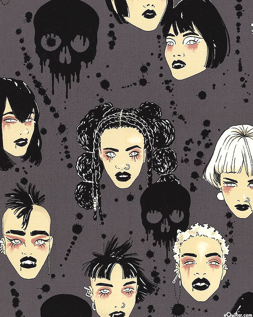 Haunted House - Punk Vamps - Charcoal Gray