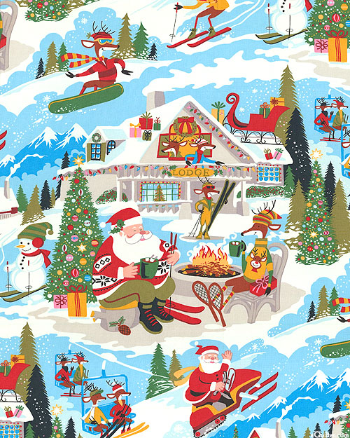 Christmas Time - Santa At Yuletide Lodge - Snow White