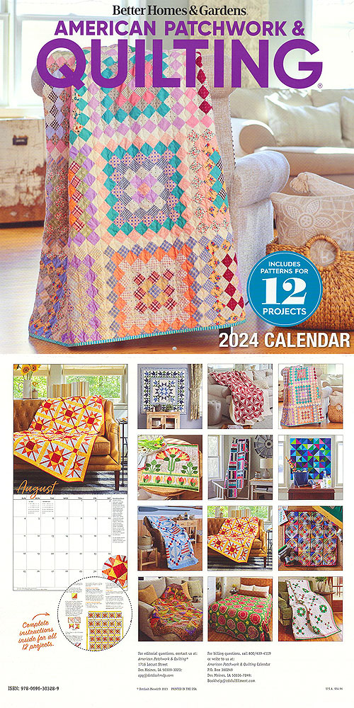 eQuilter American Patchwork & Quilting 2024 Calendar