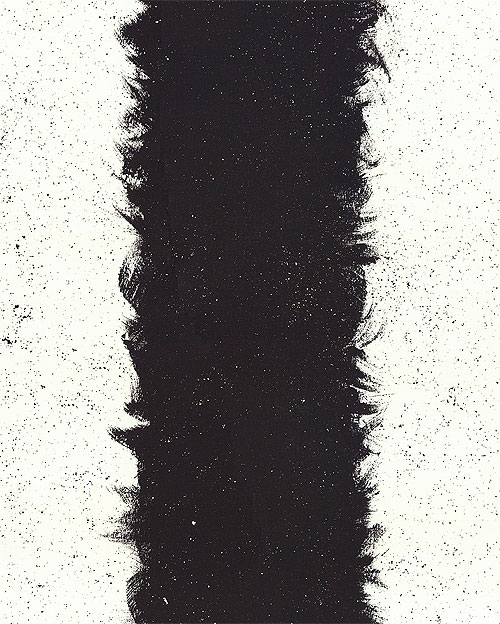 Ink - Brushed Stripes - Ink Black