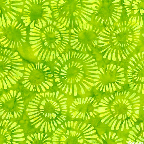 Quiltessentials 5 - Amoebas Batik - Sprout Green