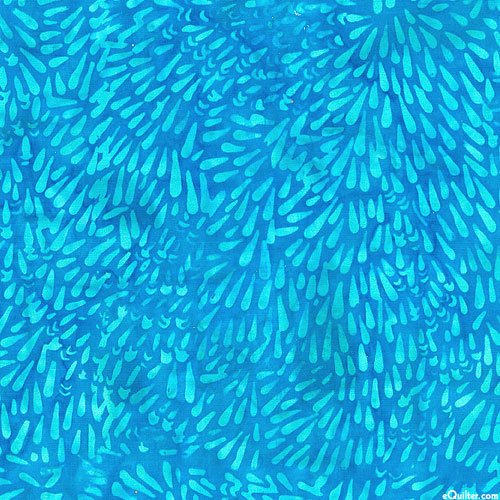 Quiltessentials 5 - Rainy Droplets Batik - Robin's Egg Blue