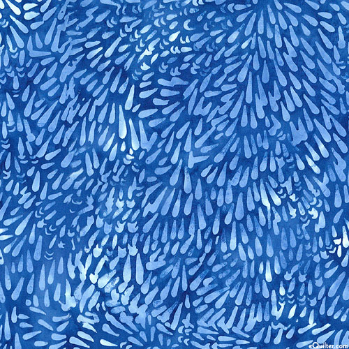 Quiltessentials 5 - Rainy Droplets Batik - Cornflower Blue