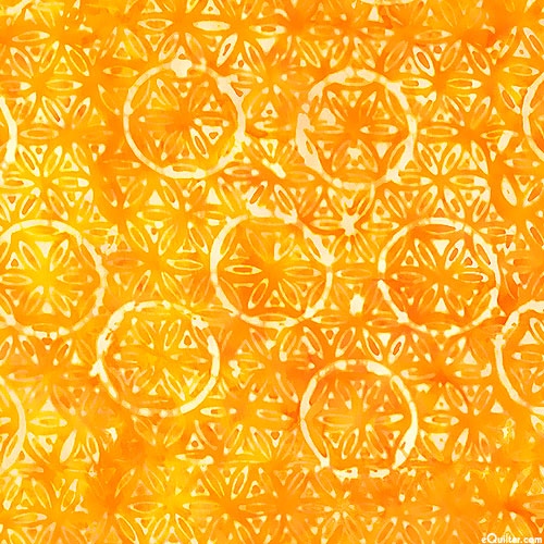 Bijou - Medallions Batik - Tangerine Orange