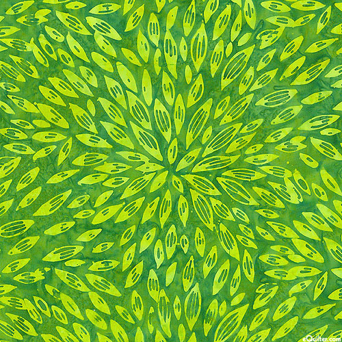 Whisper - Seedling Explosion Batik - Bamboo Green