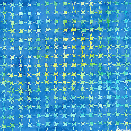 Aura - Criss Cross Batik - Ocean Blue