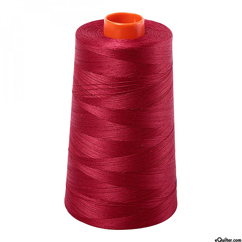 Red - AURIFIL Cotton Thread CONE - Solid 50 Wt - Burgundy