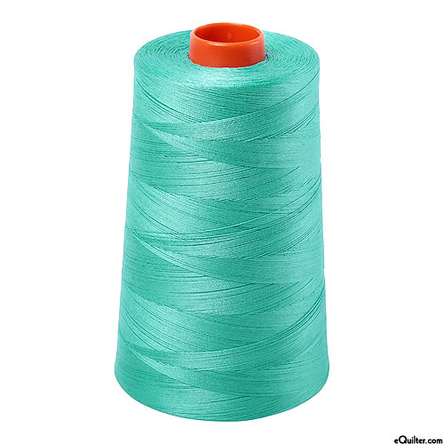 Turquoise - AURIFIL Cotton Thread CONE - Solid 50 Wt - Lt Jade