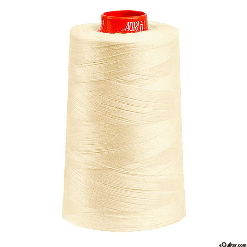 Natural - AURIFIL Cotton Thread CONE - Solid 50 Wt - Light Sand