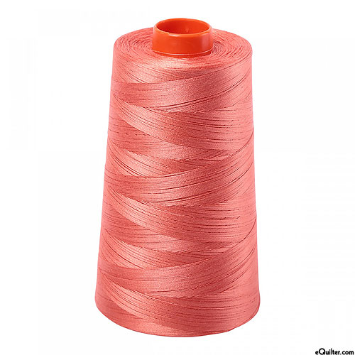 Pink - AURIFIL Cotton Thread CONE - Solid 50 Wt - Salmon