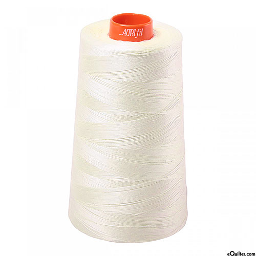 Cream - AURIFIL Cotton Thread CONE - Solid 50 Wt - Muslin