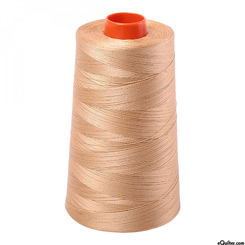 Brown - AURIFIL Cotton Thread CONE - Solid 50 Wt - Cashmere Tan