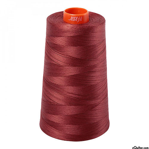 Brown - AURIFIL Cotton Thread CONE - Solid 50 Wt - Rum Raisin