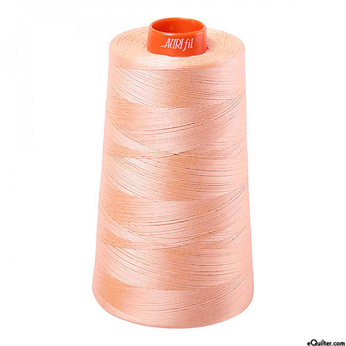 Pink - AURIFIL Cotton Thread CONE - Solid 50 Wt - Ballet Pink
