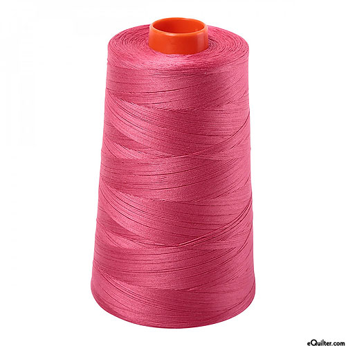 Pink - AURIFIL Cotton Thread CONE - Solid 50 Wt - Peony