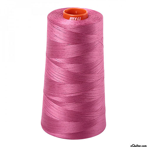 Pink - AURIFIL Cotton Thread CONE - Solid 50 Wt - Dusty Rose