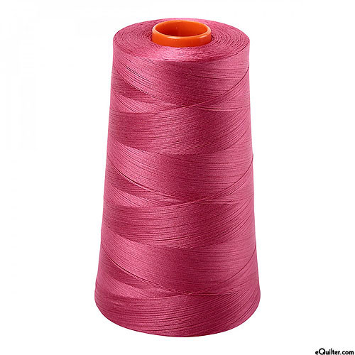 Red - AURIFIL Cotton Thread CONE - Solid 50 Wt - Md Carmine Red