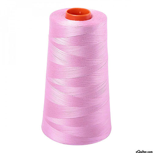 Pink - AURIFIL Cotton Thread CONE - Solid 50 Wt - Pale Orchid