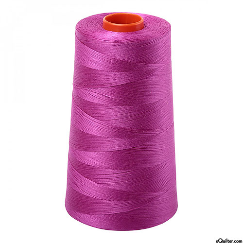 Purple - AURIFIL Cotton Thread CONE - Solid 50 Wt - Magenta