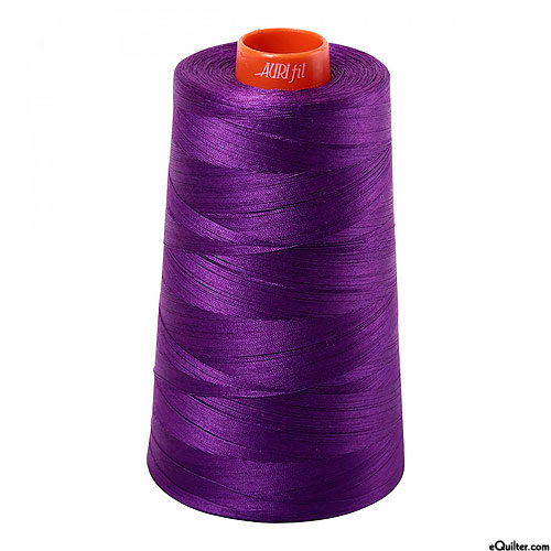 Purple - AURIFIL Cotton Thread CONE - Solid 50 Wt - Md Purple