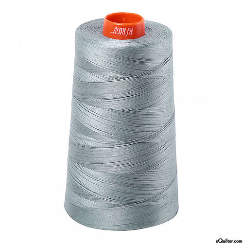 Gray - AURIFIL Cotton Thread CONE - Solid 50 Wt - Cool Gray