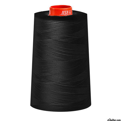 Basic - AURIFIL Cotton Thread CONE - Solid 50 Wt - Black
