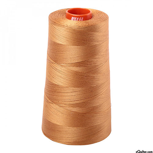 Gold - AURIFIL Cotton Thread CONE - Solid 50 Wt - Golden Spice