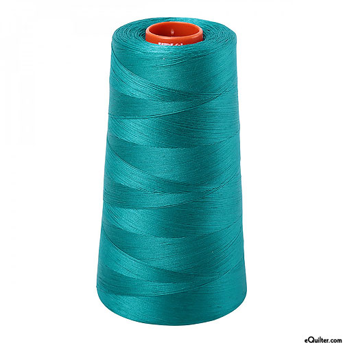 Turquoise - AURIFIL Cotton Thread CONE - Solid 50 Wt - Jade