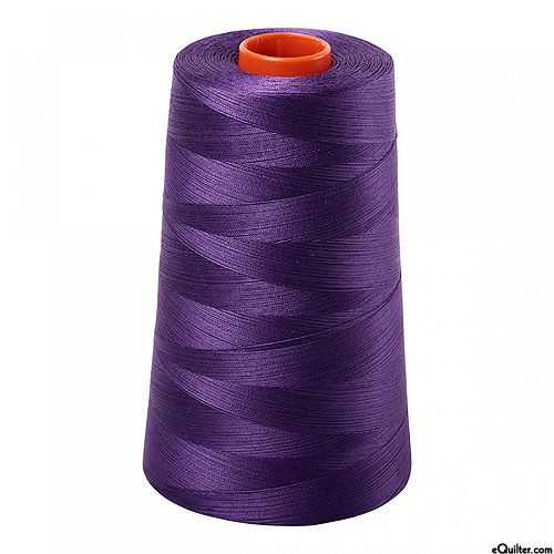 Purple - AURIFIL Cotton Thread CONE - Solid 50 Wt - Eggplant