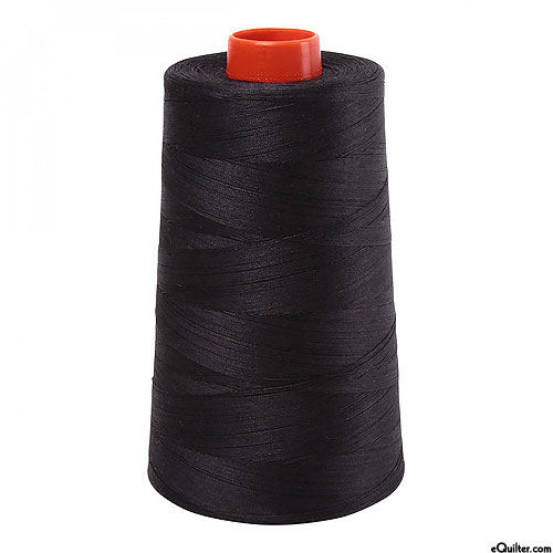 Gray - AURIFIL Cotton Thread CONE - Solid 50 Wt - Dk Charcoal