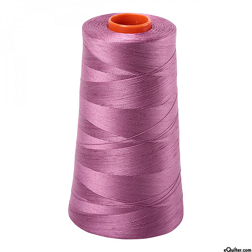 Pink - AURIFIL Cotton Thread CONE - Solid 50 Wt - Rose Wine