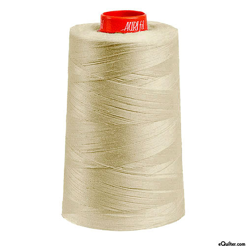 Natural - AURIFIL Cotton Thread CONE - Solid 50 Wt - Rope Beige