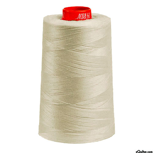 Cream - AURIFIL Cotton Thread CONE - Solid 50 Wt - Light Taupe