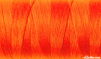 Orange - AURIFIL Cotton Thread - Solid 50 Wt - Neon Orange