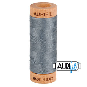 Gray - AURIFIL Cotton Thread - Solid 80 Wt - Dark Gray