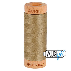 Brown - AURIFIL Cotton Thread - Solid 80 Wt - Sandstone