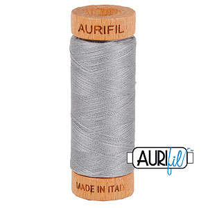 Gray - AURIFIL Cotton Thread - Solid 80 Wt - Mist