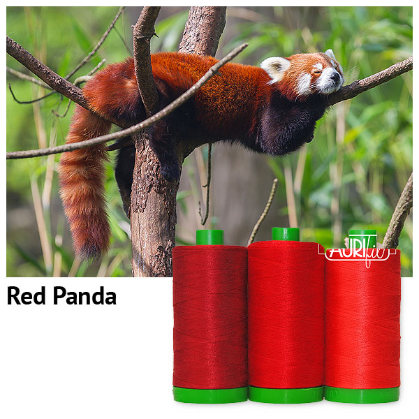 Aurifil Thread Set - Endangered Species - Red Panda