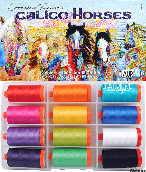 Aurifil Thread Set - Lorraine Turner - Calico Horses