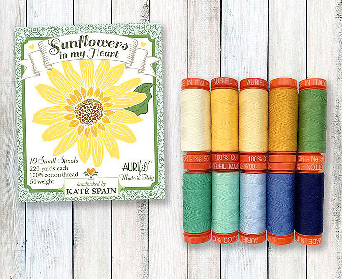 Aurifil Thread Set - Kate Spain - Sunflowers In My Heart