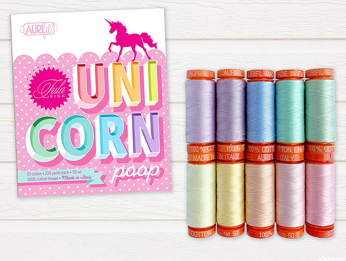 Aurifil Thread Set - Tula Pink - Unicorn Poop