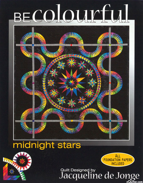 Be Colourful - Midnight Stars - Paper Piecing Pattern