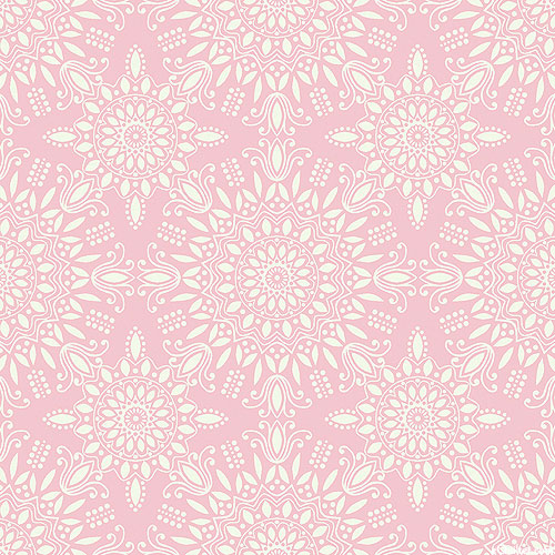 Camellia - Medallion Burst - Pastel Pink