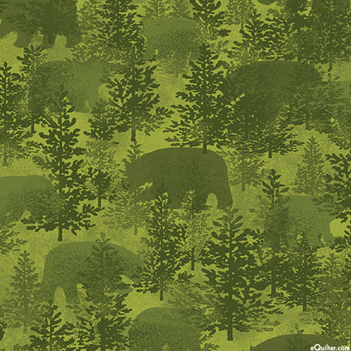 Bear Paws - Forest Wandering - Moss Green