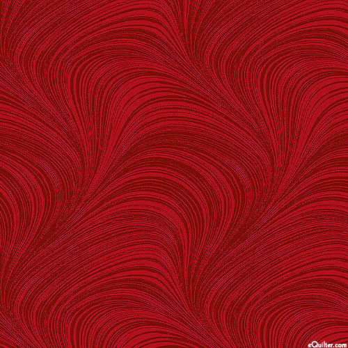 Wave Texture - Lacquer Red - FLANNEL - 108" QUILT BACKING