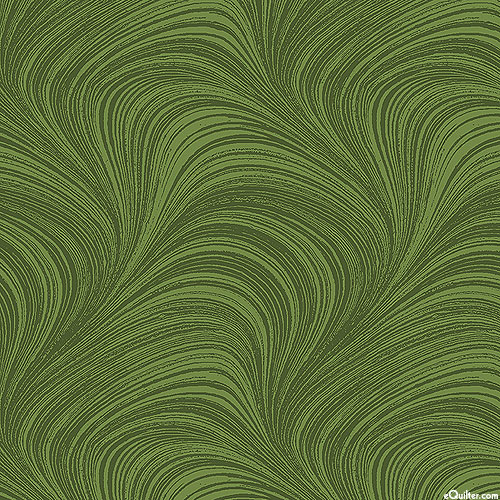 Wave Texture - Jungle Green - FLANNEL - 108" QUILT BACKING