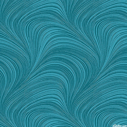 Wave Texture - Teal - FLANNEL - 108" QUILT BACKING