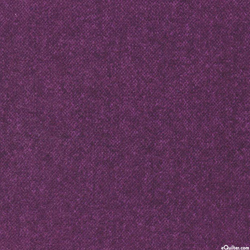 Winter Warmth - Tweedy Tonal - Plum Purple - FLANNEL