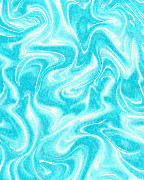 Pearlized Marbleized - Swirls - Azure/Pearlescent