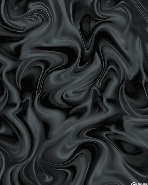 Marbleized - Swirls - Lava Field Black